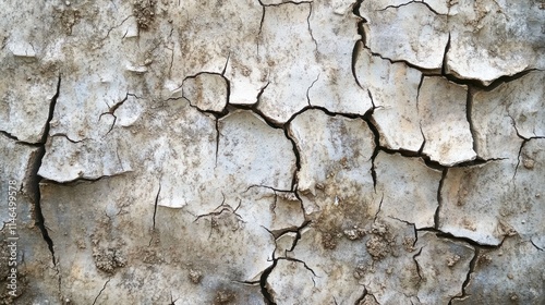 Cracked earth surface showcasing dry soil and texture.