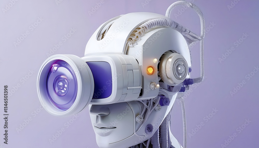 Future Consumer and technology concept: AI-generated art, machine and human creativity fusion. Future Consumer and technology concept: AI-generated art, machine and human creativity fusion.