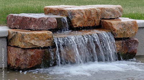 water flowing into the water