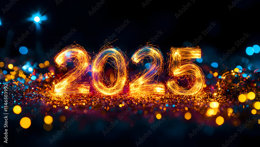 New Year 2025 design element New Year 2025 design element