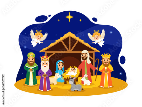 Nativity of Christ vector