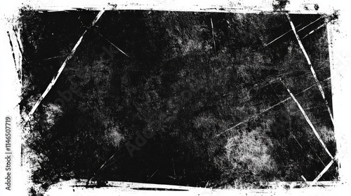 Abstract Black And White Grunge Texture Background