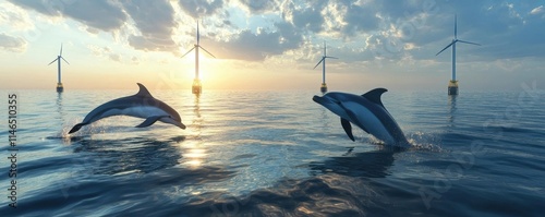 Playful Dolphins Frolicking...