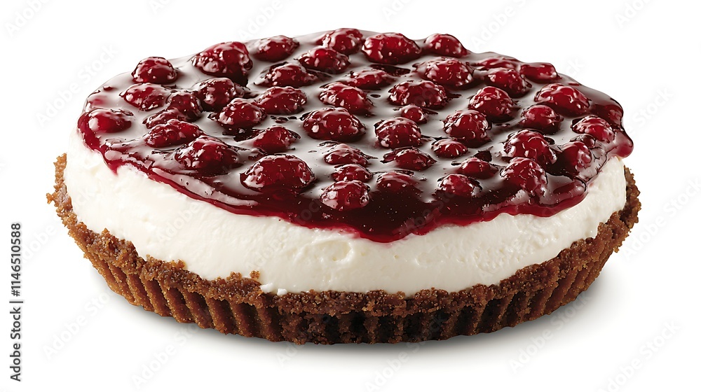 Delicious Raspberry Cheesecake Dessert on Crust Delicious Raspberry Cheesecake Dessert on Crust
