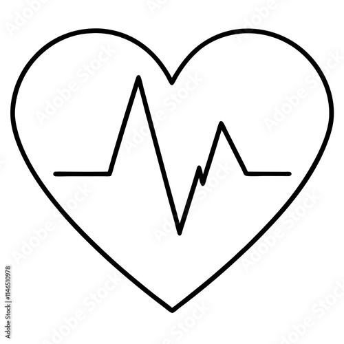 Heart Rate Monitor Icon Vector