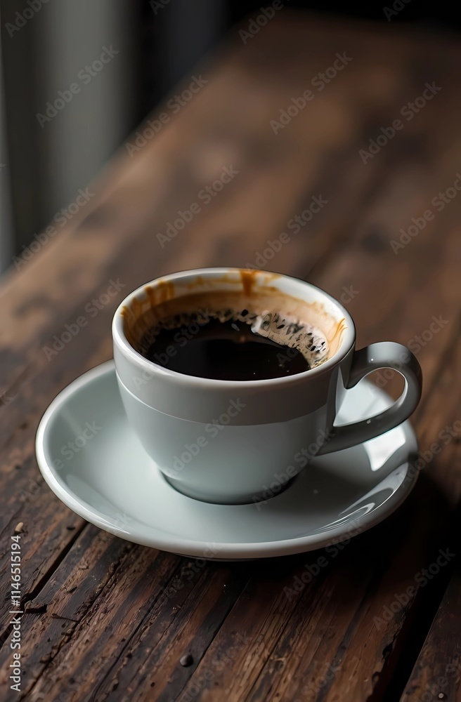 Mocha mousse 2025 color style coffee on a wooden background Mocha mousse 2025 color style coffee on a wooden background