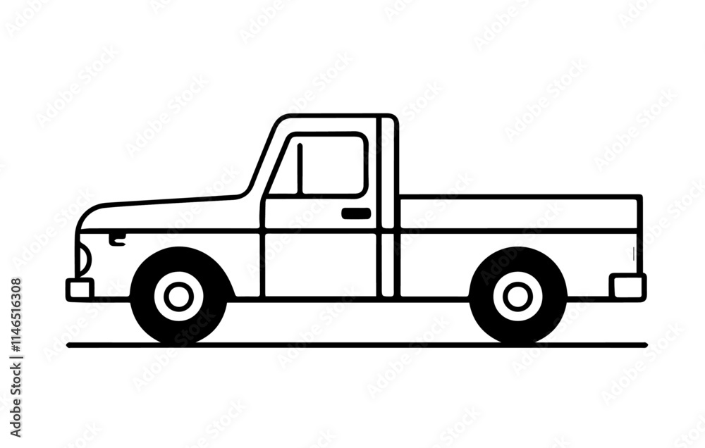 Cargo van moving fast Logistics trucking Vector illustration