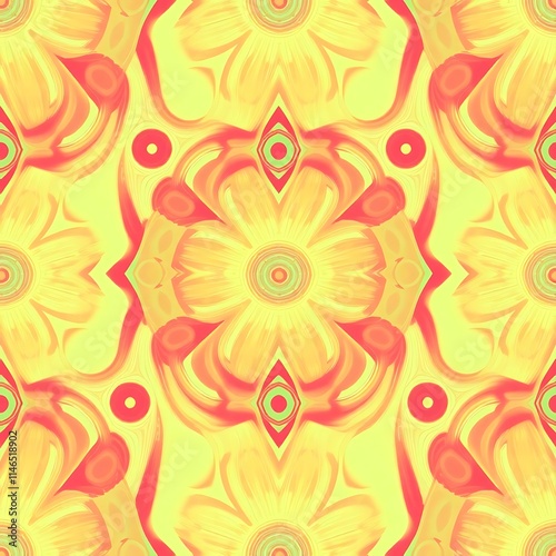 Sunny Floral Kaleidoscope 