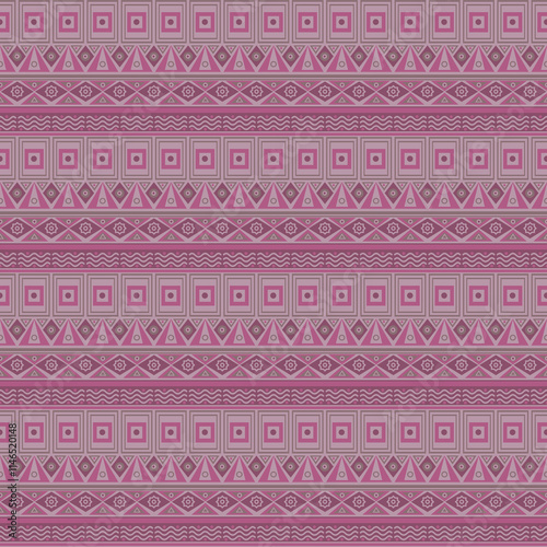 Horizontal ornaments seamless pattern horizontal lined background