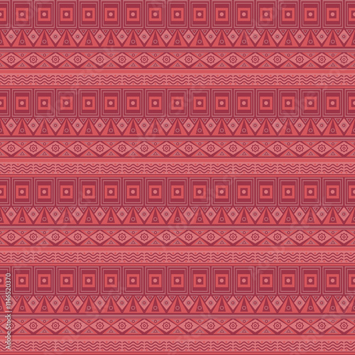 Horizontal ornaments seamless pattern horizontal lined