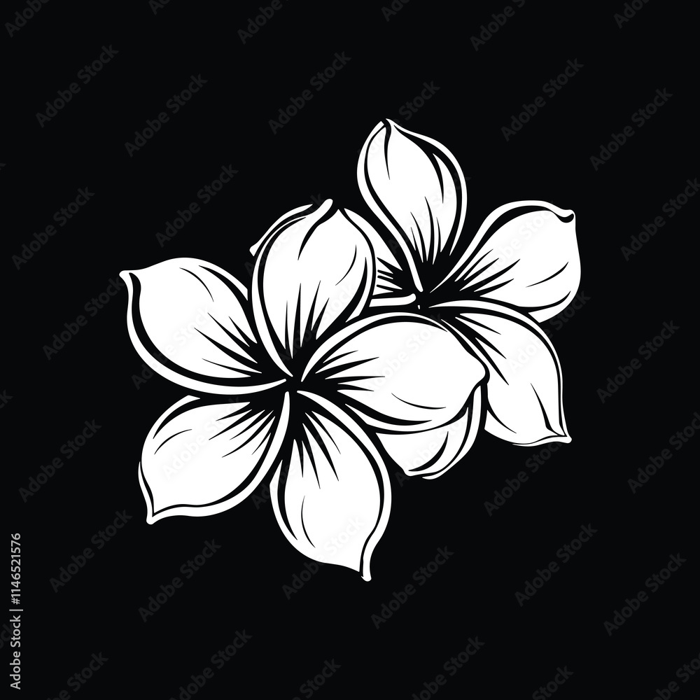 Obraz premium Floral Flower with leaf