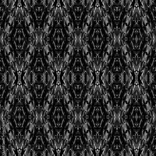 Ikat ornaments seamless pattern background