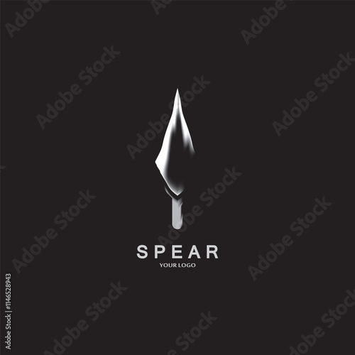 Spear logo icon vector illustration design.Head spear logo vintage illustration design vector