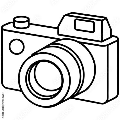 DSLR Camera Icon Vector