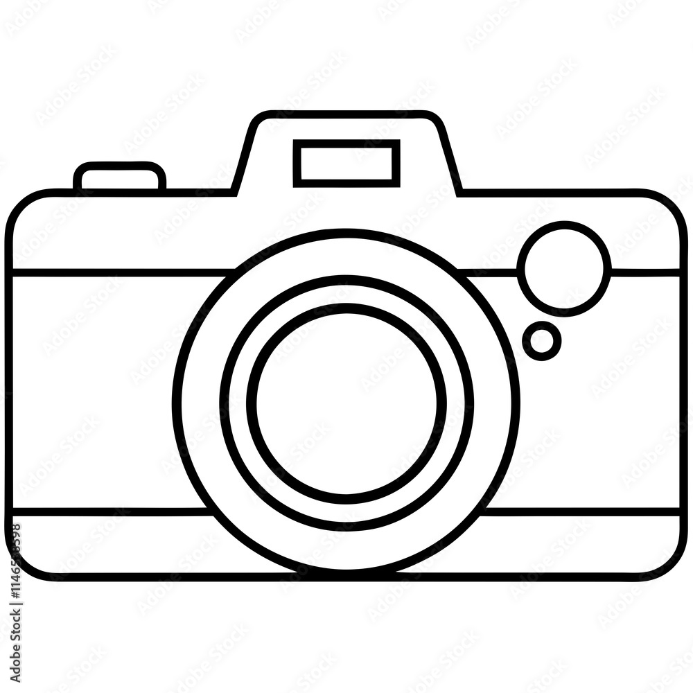 DSLR Camera Icon Vector