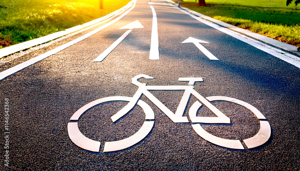 Obraz premium Fahrradweg 