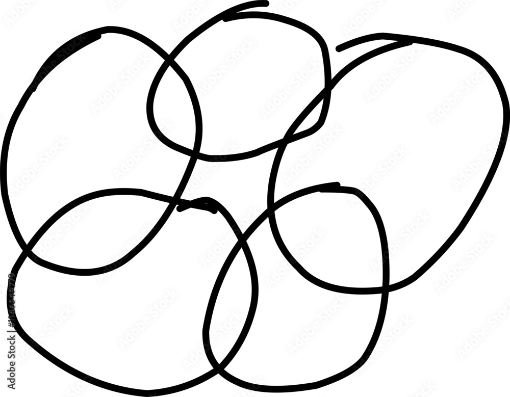 Set of hand drawn scribble circles isolated on white background. Vector Set of hand drawn scribble circles isolated on white background. Vector
