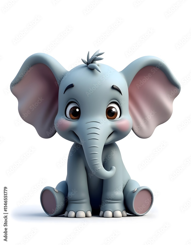 3d elephant cartoon 3d elephant cartoon