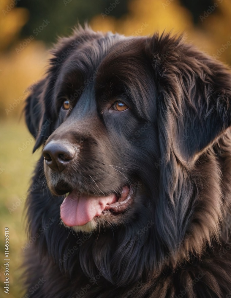 Close-up of a Newfoundland Dog Close-up of a Newfoundland Dog