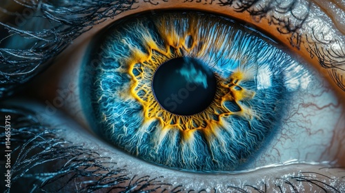 a super close up of the iris of a human eye, the color hazel, shot on film, cinematic, ultra-realistic