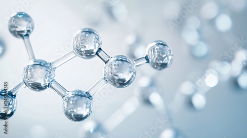 Abstract Glass Molecular Structure: A Glimpse into the Microscopic World of Science