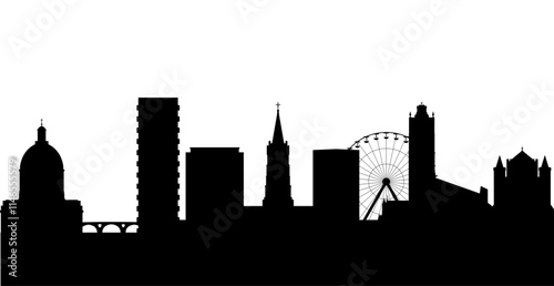 London city skyline silhouette 