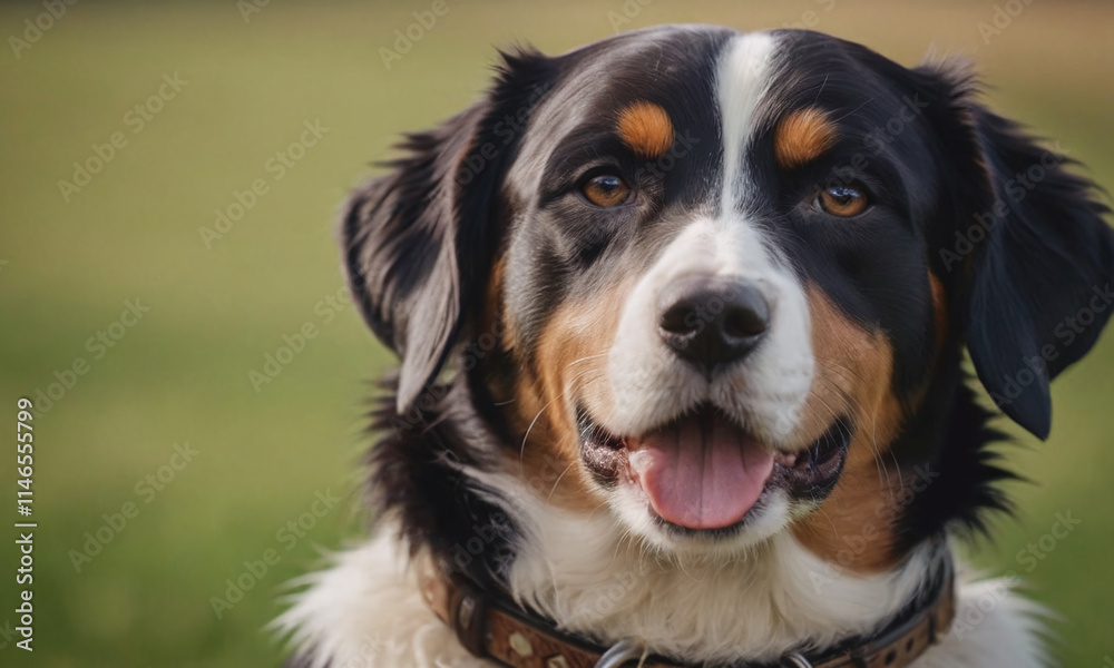 Close-up of an Appenzeller Sennenhunde Dog Close-up of an Appenzeller Sennenhunde Dog