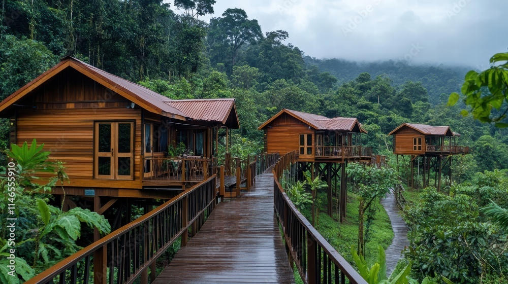 luxurious treetop cabins in lush rainforest luxurious treetop cabins in lush rainforest