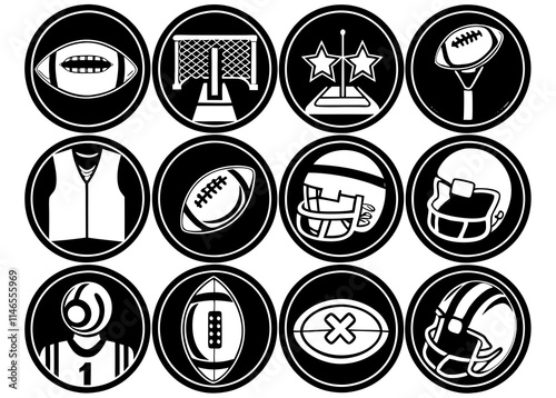 football icon good for symbol, icons, logo