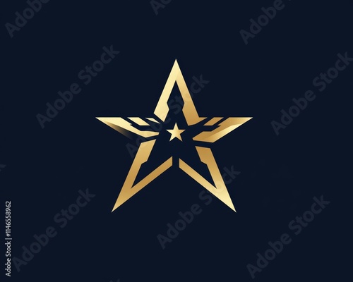 Modern Star Initial A Logo Design Element for Creative Agency and Branding Studios