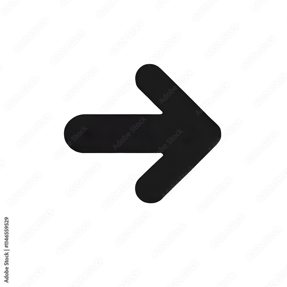 Black and white arrow icon showing direction and movement, isolated on transparent background. Black and white arrow icon showing direction and movement, isolated on transparent background.