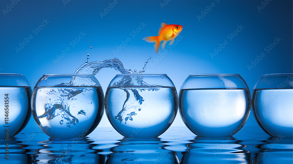 goldfish jumping goldfish jumping