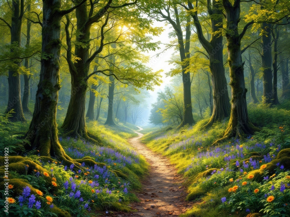 Fototapeta premium Vibrant Sunset Over Serene Lake with Mountain Backdrop 