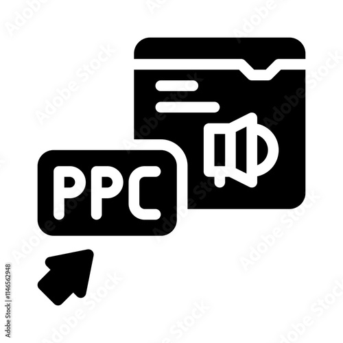 PPC glyph icon