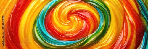 Wallpaper Mural Vibrant Collection of 5 Isolated Swirl Lollipops in a Colorful Row Torontodigital.ca