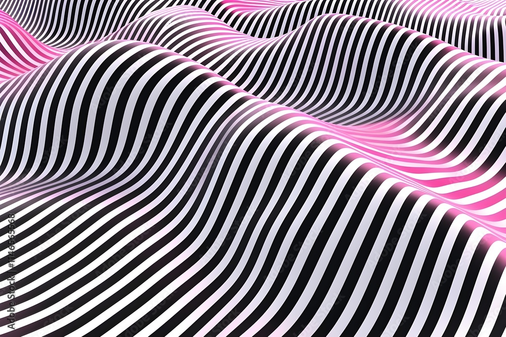 An intricate pattern of parallel lines that create an optical illusion of movement and three-dimensional form. Generative AI. An intricate pattern of parallel lines that create an optical illusion of movement and three-dimensional form. Generative AI.