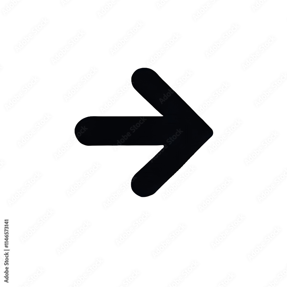 Black and white arrow icon showing direction and movement, isolated on transparent background. Black and white arrow icon showing direction and movement, isolated on transparent background.