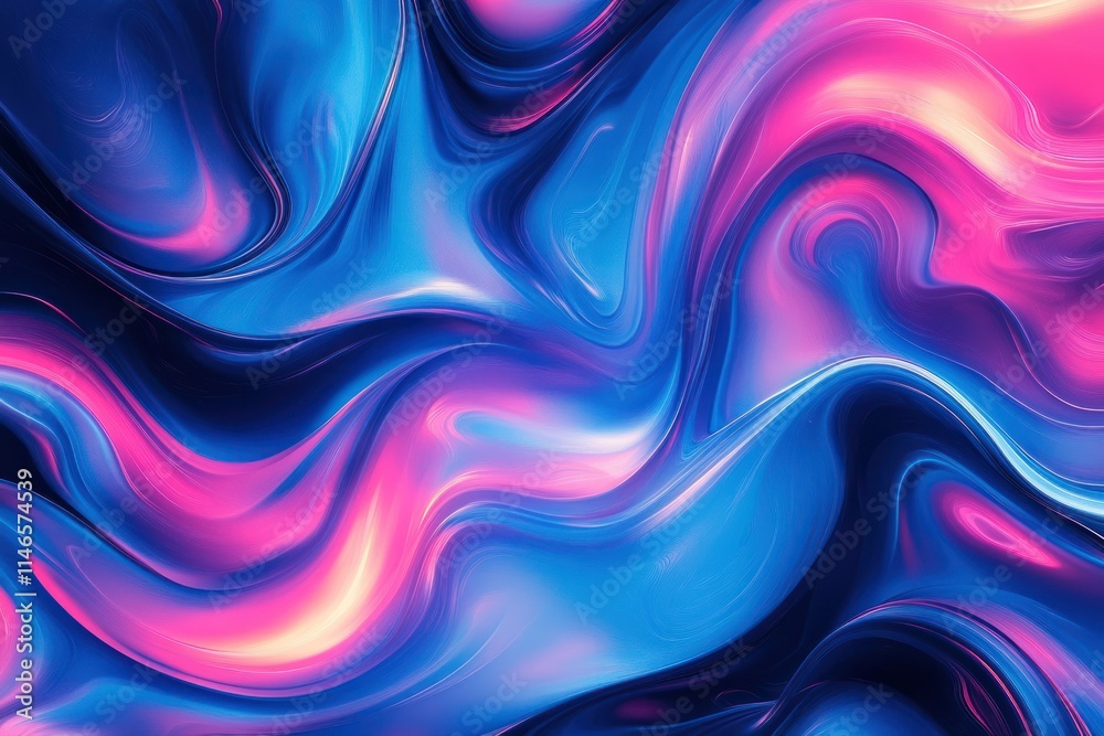 Smooth Vibrant Abstract Blue Wave Pattern Design Smooth Vibrant Abstract Blue Wave Pattern Design