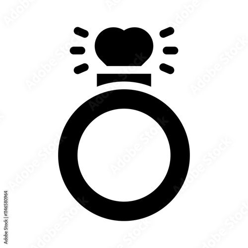 Ring glyph icon