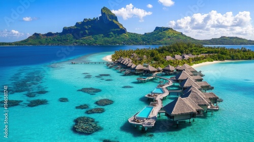 luxurious overwater bungalows in bora bora french polynesia
