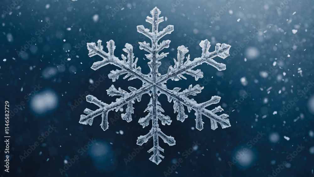 snowflake on a blue background snowflake on a blue background