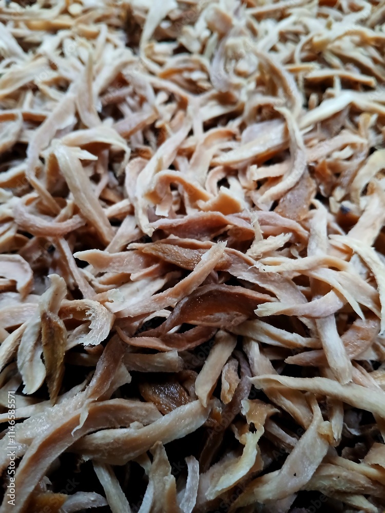 close up photo of dried mango slices, sourness from young mango fruit 