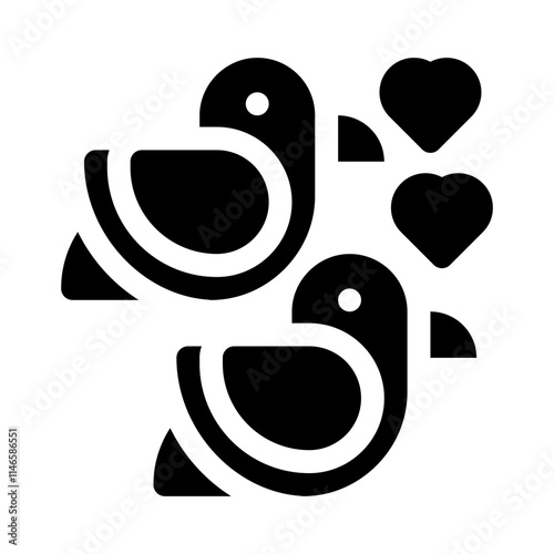 Birds glyph icon