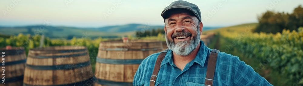Sustainable Farming Practices Elderly farmers utilizing traditional rainwater harvesting in wooden barrels Rural farming in detailed natural backgrounds shows environmental conservation efforts Old Sustainable Farming Practices Elderly farmers utilizing traditional rainwater harvesting in wooden barrels Rural farming in detailed natural backgrounds shows environmental conservation efforts Old