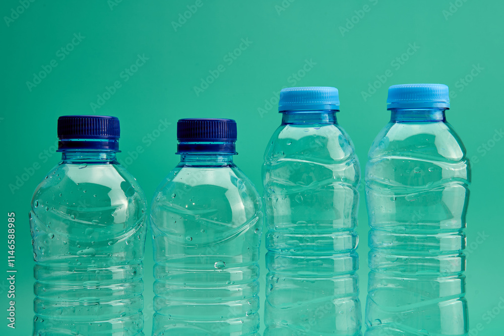 Taking care of our environment, plastic bottles arranged for recycling. Taking care of our environment, plastic bottles arranged for recycling.