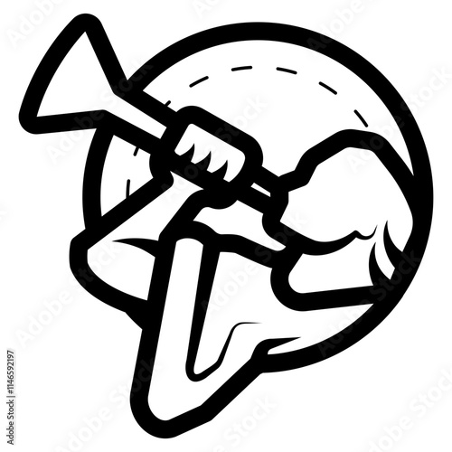 mormon symbol with angel moroni blowing trumpet icon