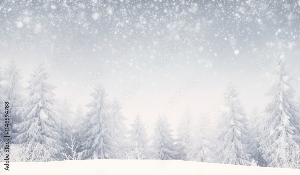 winter forest small snowdrifts and light snowfall cool season pine tree landscape winter forest small snowdrifts and light snowfall cool season pine tree landscape