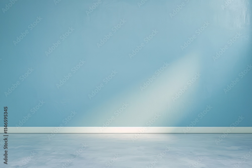 Empty soft blue space with soft lighting and a reflective surface ideal for backgrounds Empty soft blue space with soft lighting and a reflective surface ideal for backgrounds