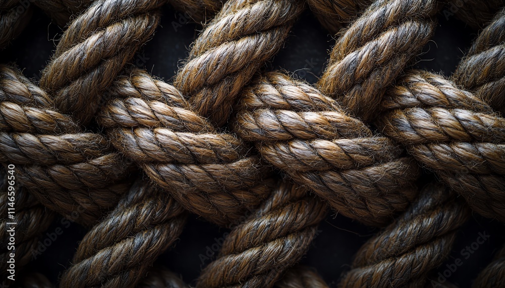 Teamwork synergy concept, diverse ropes woven into a cohesive structure, representing partnership and unity, ultrarealistic, vivid details Teamwork synergy concept, diverse ropes woven into a cohesive structure, representing partnership and unity, ultrarealistic, vivid details