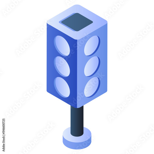A perfect design icon of semaphore